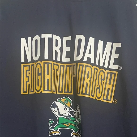 Notre Dame Fighting Irish Long Sleeve Shirt - Navy - Picture 2 of 5